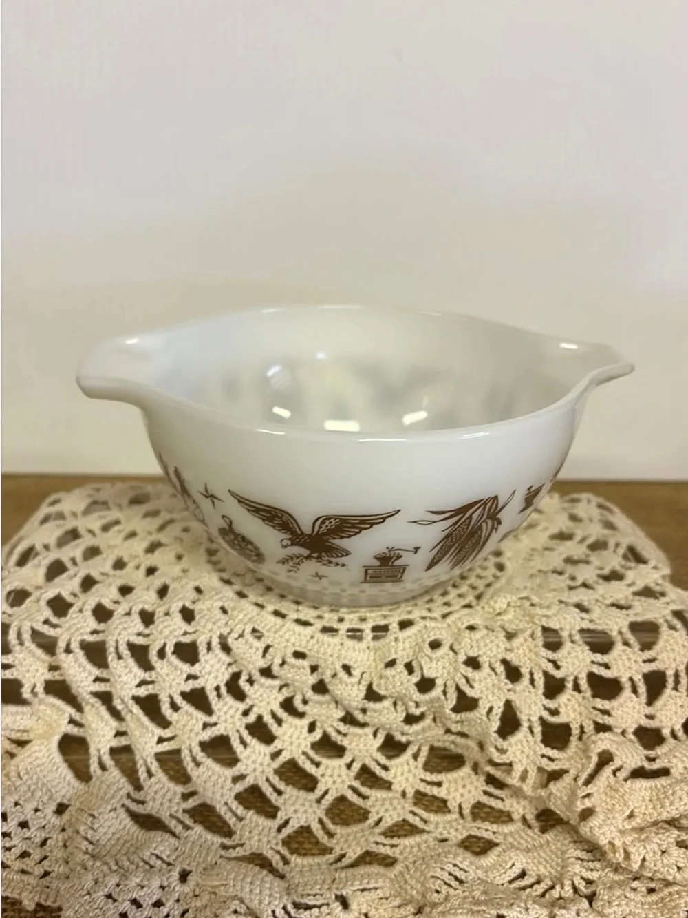 PYREX #441 RARE Early American Pattern Round Cinderella Bowl 1.5 PT Vintage